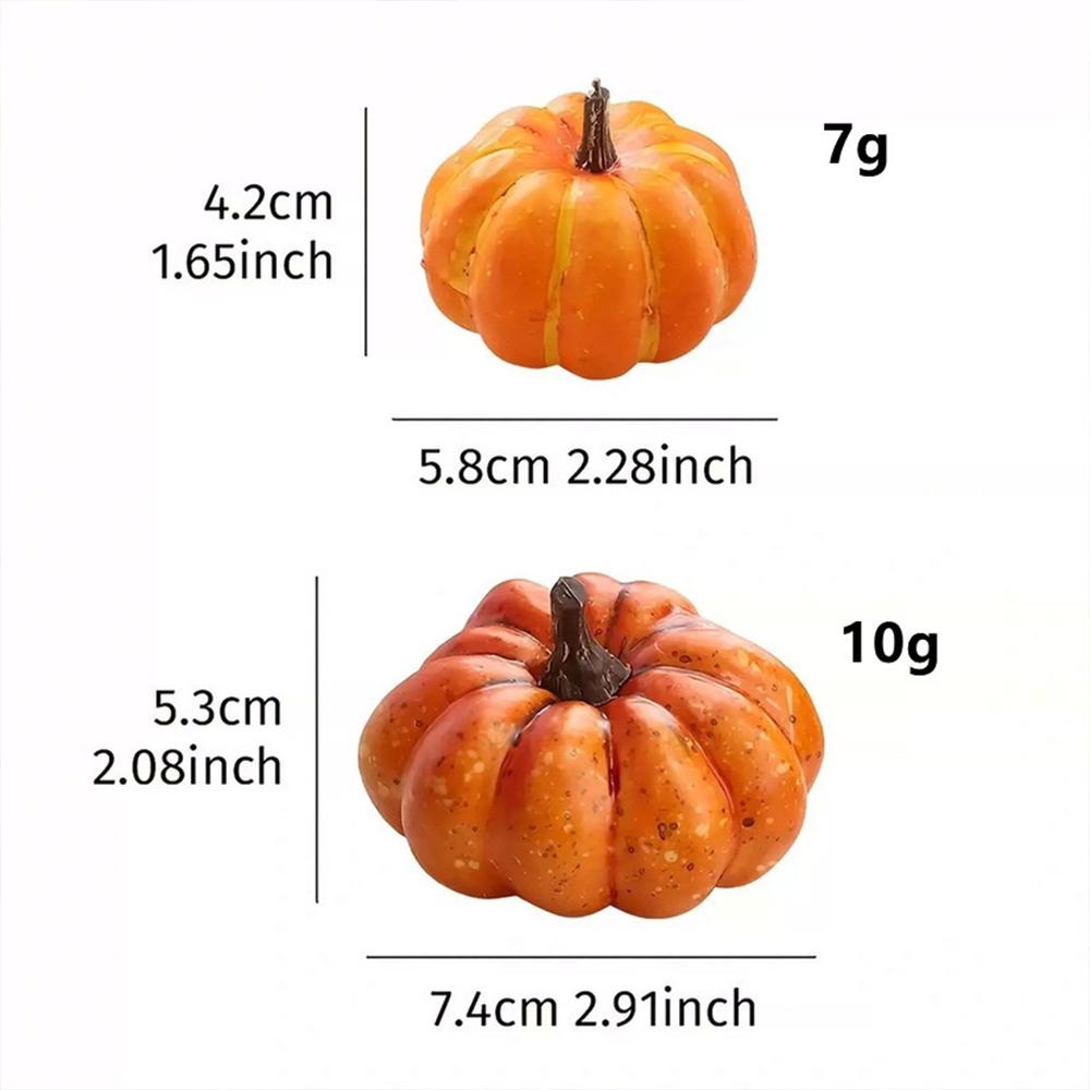 Mini Artificial Halloween Pumpkin Decor Simulation Vegetable  Halloween Home Party Decoration Props Farmhouse Harvest DIY Craft