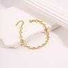 European and American light luxury high-end gold bracelet girls fashion trend high value titanium steel bracelet does not fade jewelry