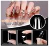 500Pcs Artificial Nails, 10 Sizes Transparent Acrylic False Nails With Case for Salons and DIY Art With Tipsbox
