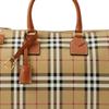 Burberry Vintage Check Leather Bowling Bag Women handbags Classic-Beige Stone-Brown 80713551