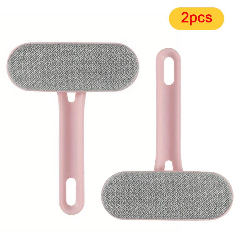 2pcs Double sided brush for sucking sheep plush coat clothes, removing balls, scraping and sticking cat hair, grooming brush