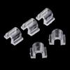 100pcs Space Beads Loose Clear Rubber Pearl Base Square 8x9x12mm