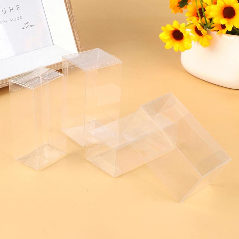 2/5Pcs 1:64 Car Model Display Box Transparent Protective Case Pvc Dust Cover Storage Holder