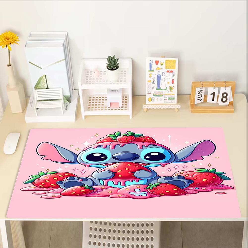Stitch Theme Mouse Pad, Non Slip Rubber Base, Multifunctional Office & Home Decor, Perfect for Workspace Personalization.