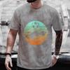 Herren T-Shirt Lässig Vintage Rakete Fußball Auto Gamer Print T-Shirts Sommer O-Ausschnitt T-Shirt für Männer Kurzarm T-Shirt Herren Tops