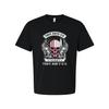 Unisex Graphic T Shirt Featuring Skull With American Flag Wings Design And The P