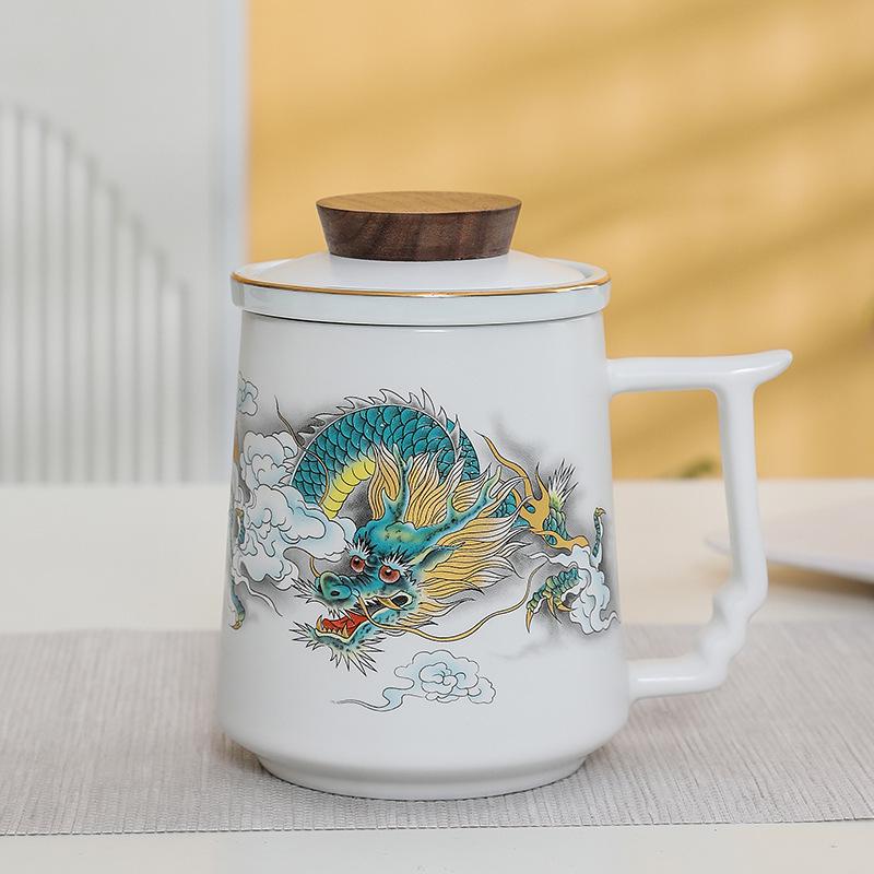 Premium Ceramic Mug with Custom Logo - Gift for Annual Company Event or Cultural Souvenir