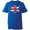Torn British Flag Tshirt Novelty Union Jack Britain Patriot Unisexs Uk Tee Top