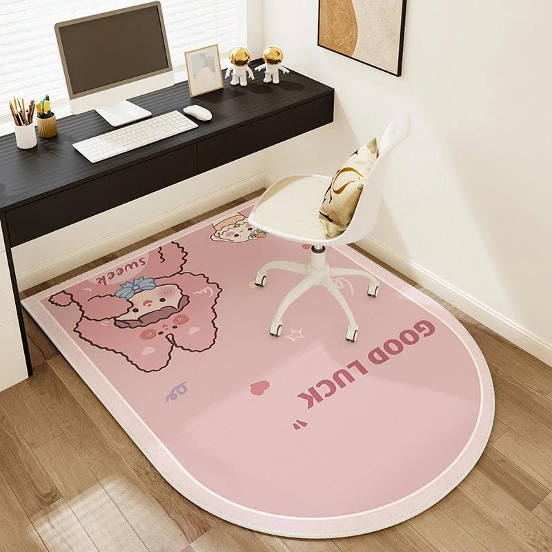 

Kids Study Room Computer Chair Mat E-sports Swivel Chair Non-slip Carpet Living Room Table Study Computer Desk Foot Mat 60x120cm