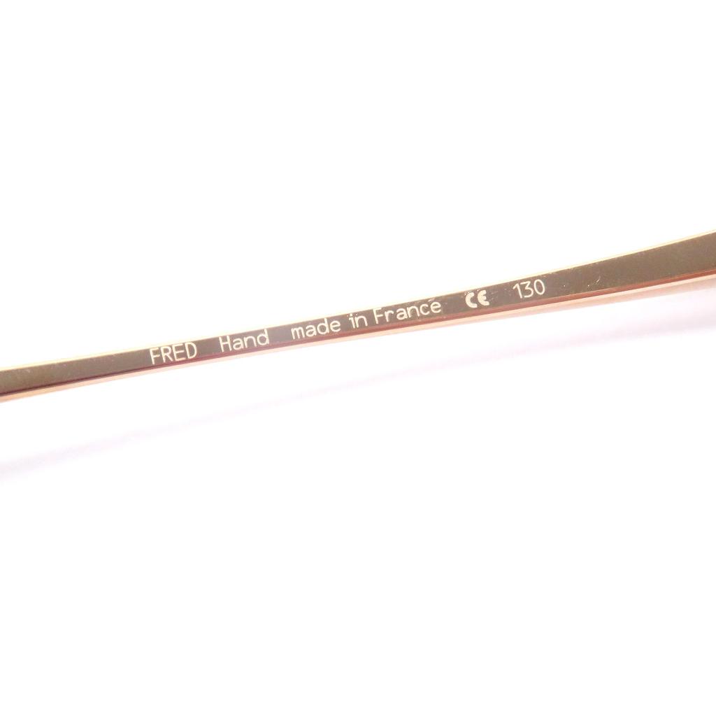 Uitstekende FRED zonnebril VOLUTE ovaal montuur goud heren Gebruikt