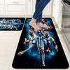 Messi poster Flannel Kitchen Mat Christmas Soft Area Rug Non Slip Floor Carpet Home Decoration