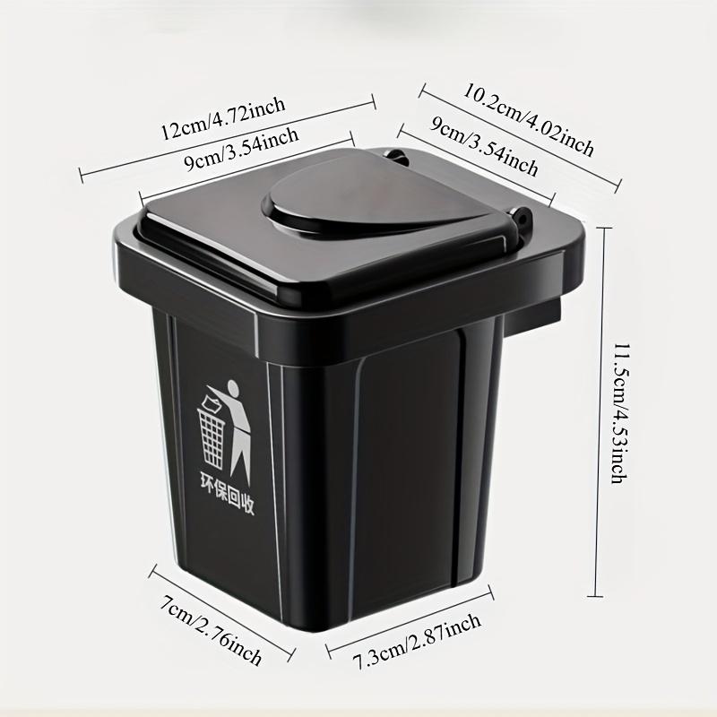 Wall Mounted Ashtray with Lid Dustproof for Bathroom Toilet Living Room Creative Ash Bin Prevent Fly Ash Stainless Trash Can