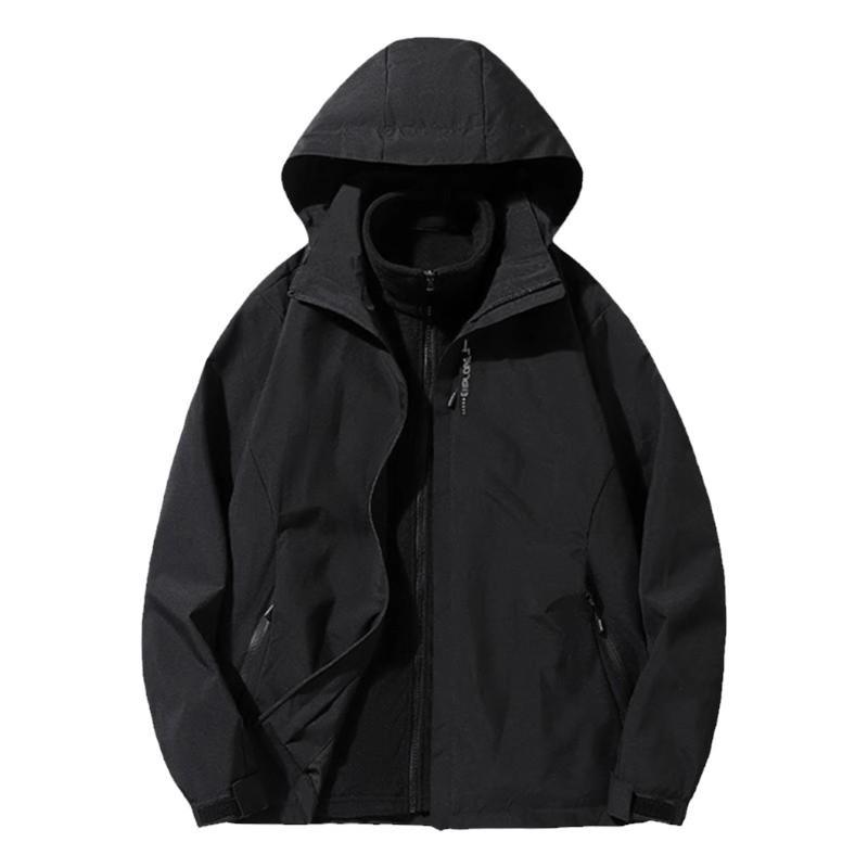 Damen 2024 Neue Outdoor Drei-in-Eins Dünne Wasserdichte und Winddichte Jacke für Sommerbergsteigen.