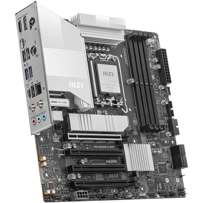 Carte mère - MSI - PRO B860M-A WIFI Intel B860 LGA 1851 (Socket V1) micro ATX