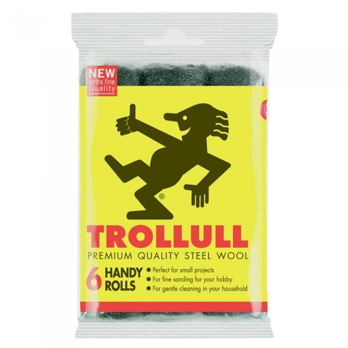 Trollull Economy Steel Wool Rolls (Pack Of 6)