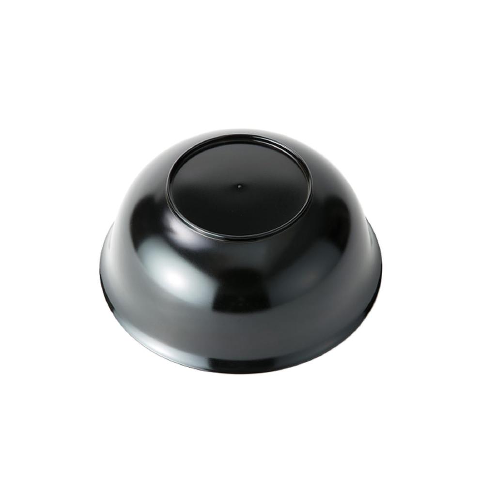 Asahi Koyo Noodle Bowl, Black with Red Interior, Japanese Style, Dishwasher and Microwave Safe, Made in Japan