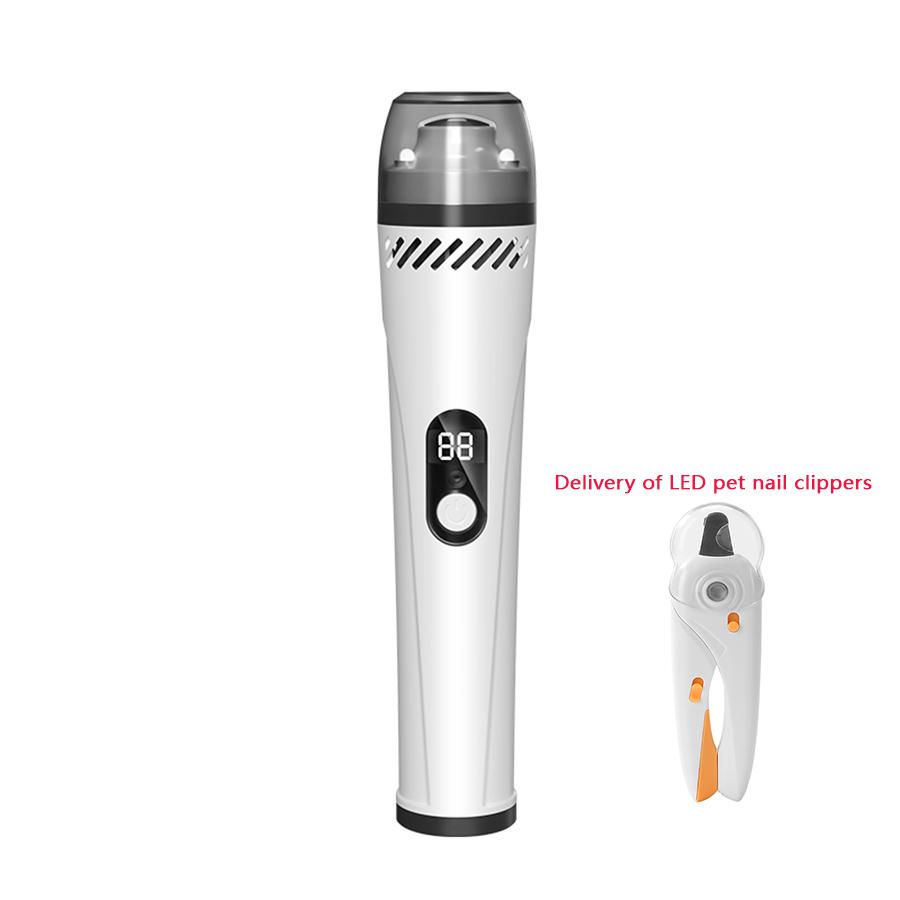 USB pet electric foot grinder paired with LED lights, pet nail clippers for safer care of pets