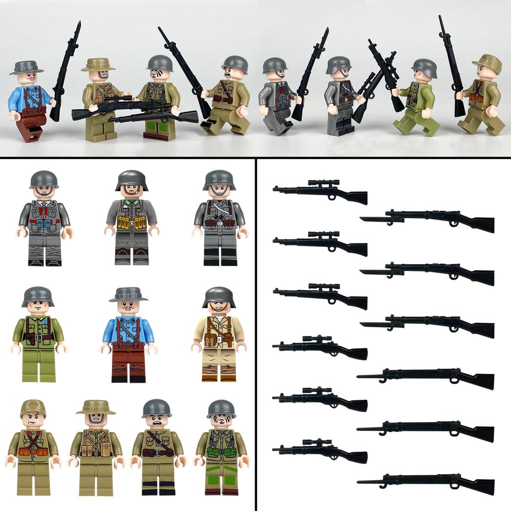 A16 Package Xiangjiang Small Particles Special Police Doll Weapon Police Person Children'S Building Block Toy Accessories