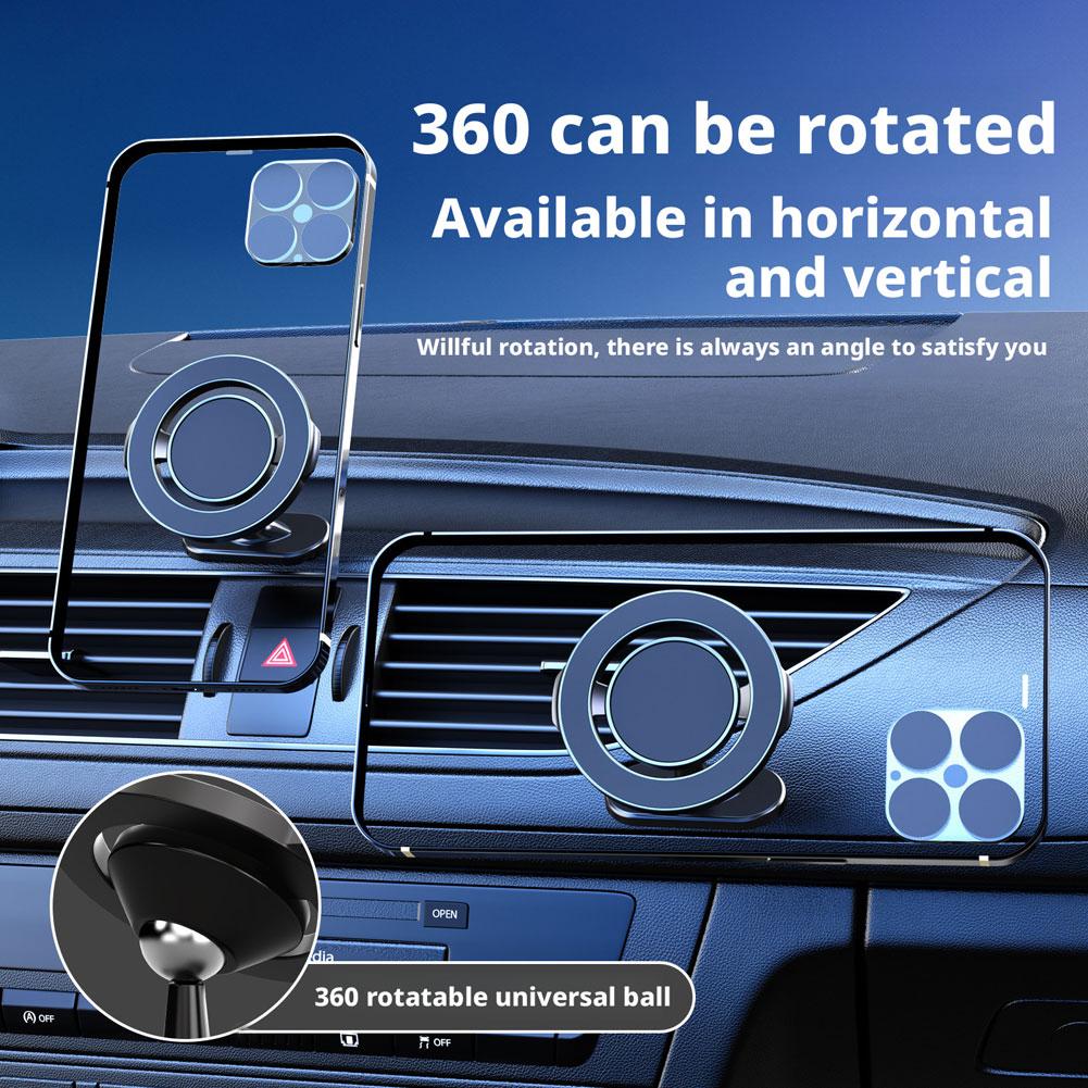 1pcs Magnetic Car Phone Holder Magnet Mount Mobile Cell Phone Stand GPS Support For iPhone 14 13 12 T6N1