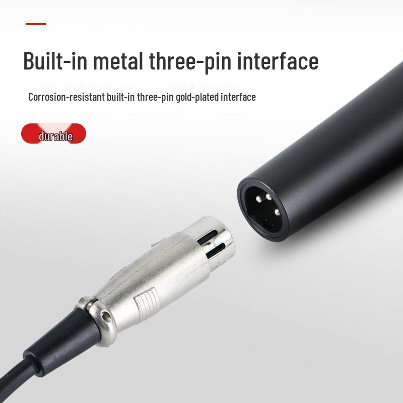 Portable Metal Wired Handheld Microphone for Home Karaoke and Car Recording