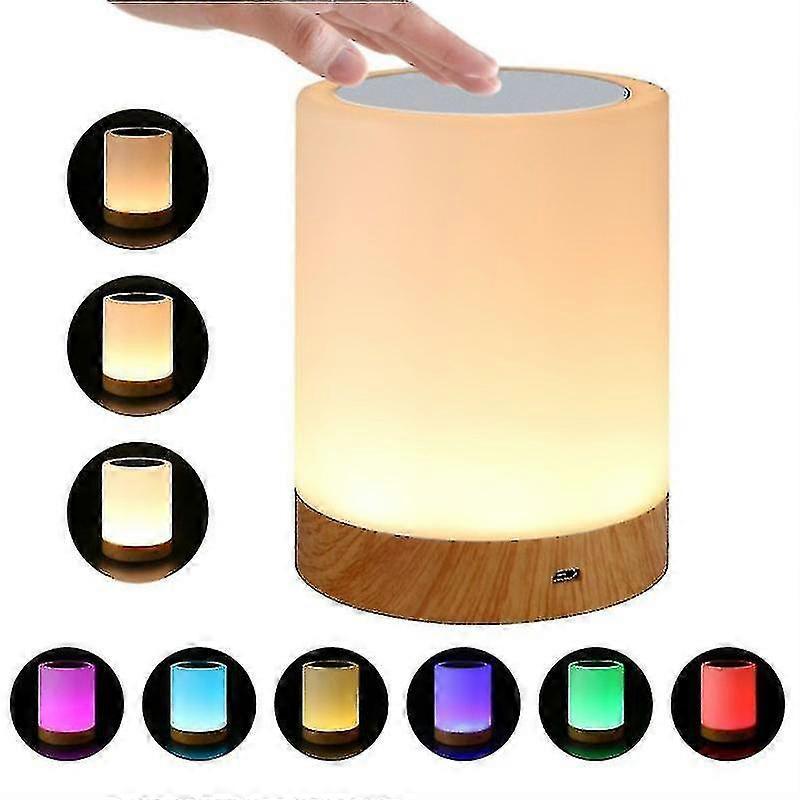 Touch Table Lamp, Dimmable Bedside Lamp With Warm White Light - Ri