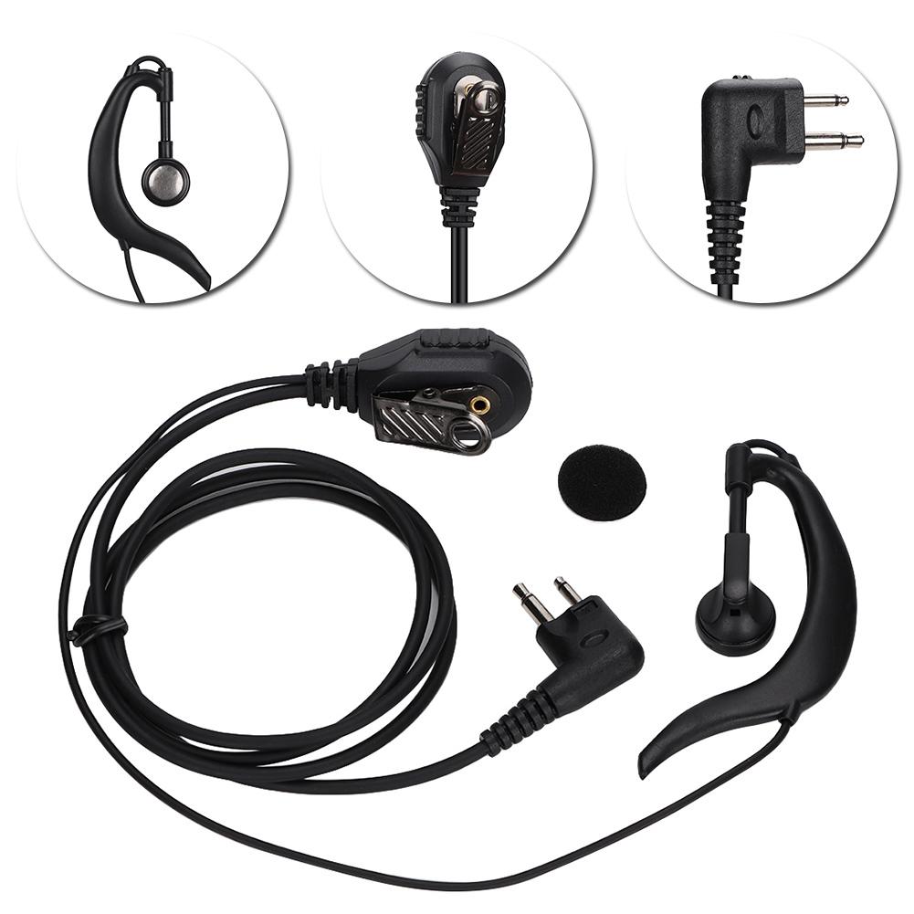 2 way GeneraL purpose Radio Universal K Type Headphone In ear Mic Walkie Talkie Earphone