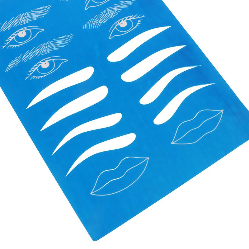 3D Silicone Permanent Makeup Tattoo Training Practice Fake Skin Blank Eye Lips Face For Microblading Tattoo Machine