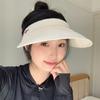 Foldable Headband Type Empty Top Sunscreen Hat Women'S Summer Eaves Outdoor Breathable Versatile Face Small Sun Hat