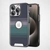 Kevlar Leather Texture Electroplated Anti-Drop Case for iPhone 16 Pro Max/17 Full Cover