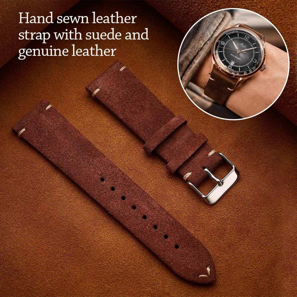20mm Watch Band Soft Quick Release Strap Comfortable Soft Suede Strap  Smartwatch Use