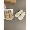 Flat-soled sandals women wear versatile gentle soft-soled beach shoes