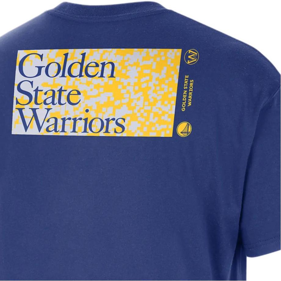 Nike Golden State Warriors Alphanumeric Print Knit Short-Sleeve T-Shirt Men Tops Royal-Blue FQ6045-495