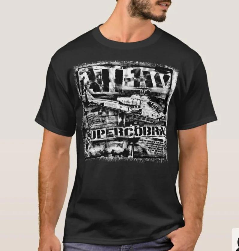 

AH1W SuperCobra Twinengine Attack Helicopter TShirt 100 Cotton ONeck Short Sleeve Summer Casual Mens Tshirt Streetwear S