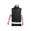 Jordan Solid Color Print Logo Zip Vest Men Outerwear Black CN4268-015
