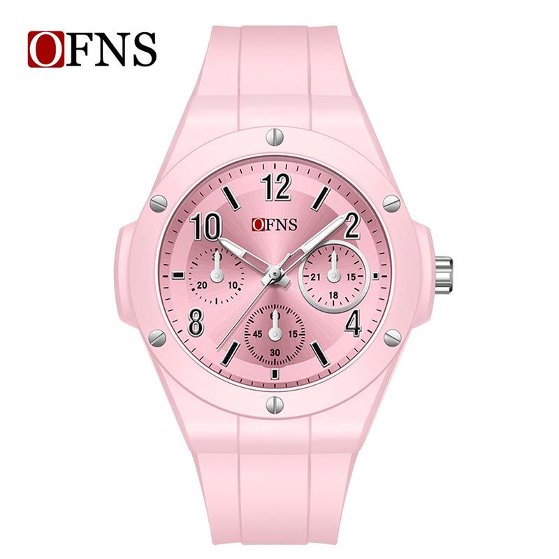 Ofns Youth Waterproof Luminous Quartz Watch - Simple Round Design