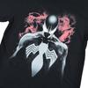 EVERSOUL Marvel Short Sleeve T-Shirt, Venom, Avengers, Hulk, Captain America, American Comic Book Merchandise, Men's, Black, XL