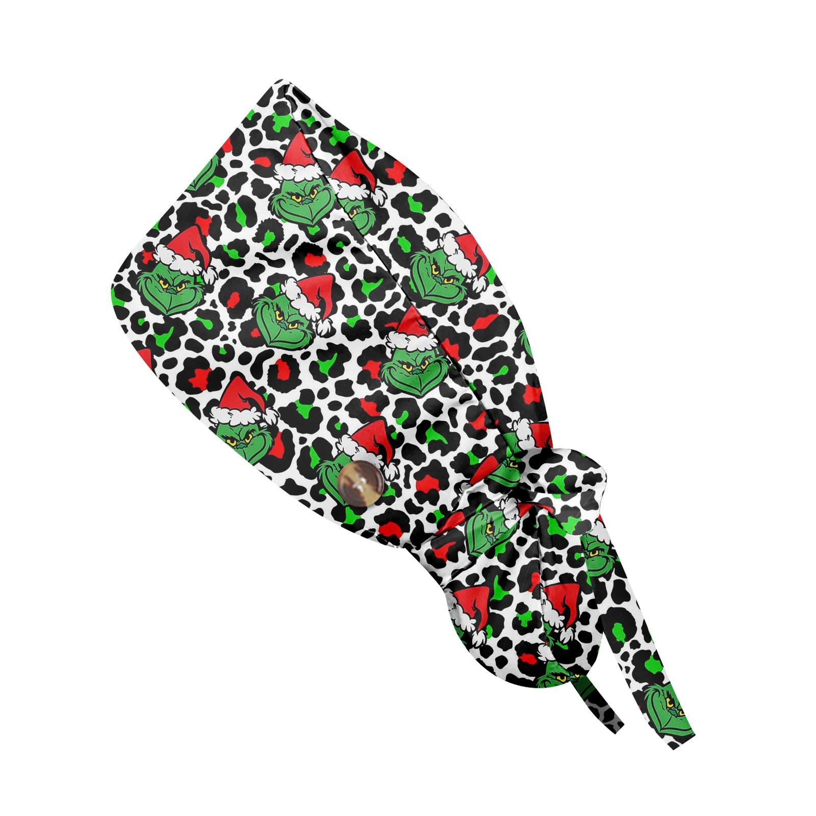 

Модная рождественская рабочая кепка с принтом, повседневная женская кепка с хвостиком, кепка с повязкой, кепка Baotou One Size