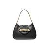 New Hally Leather Shoulder Bag Women's Black 30F1G2HL2L-001