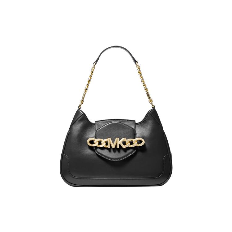 

Новая женская кожаная сумка через плечо MICHAEL KORS Hally, черная 30F1G2HL2L-001 30.0*6.1*21.1CM