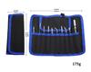 Stainless Steel 10-Piece/11-Piece Tweezer Set with Pointed and Bent Tips, Canvas Bag Included