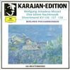 CD WOLFGANG AMADEUS MOZART : HERBERT V - Eine Kleine Nachtmusik / Divertimen 4232122 Deutsche Grammo 1988 Europe Classical Used