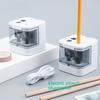 Beifa Dual-Hole USB Electric Pencil Sharpener - Eco-Friendly Student Stationery