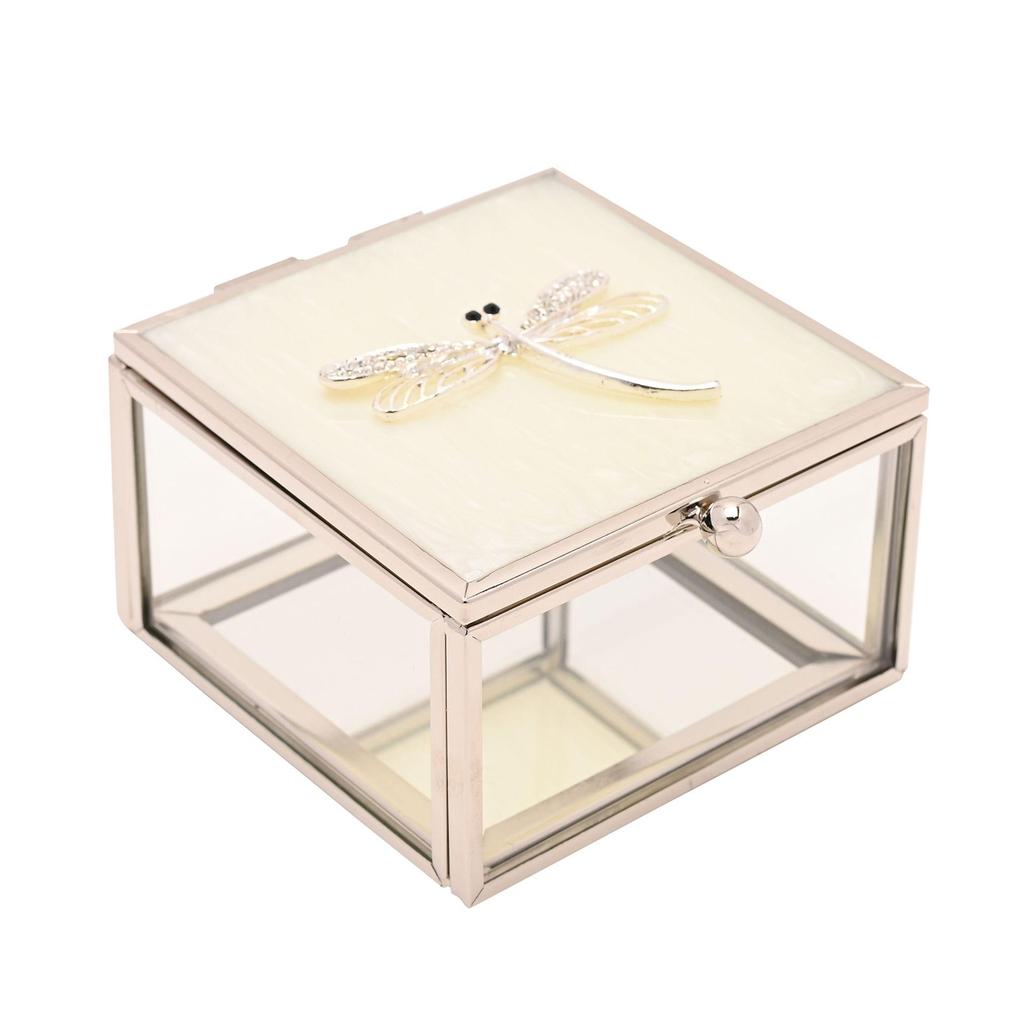 Sophia Dragonfly Trinket Box with Enamel Lid and Diamantes