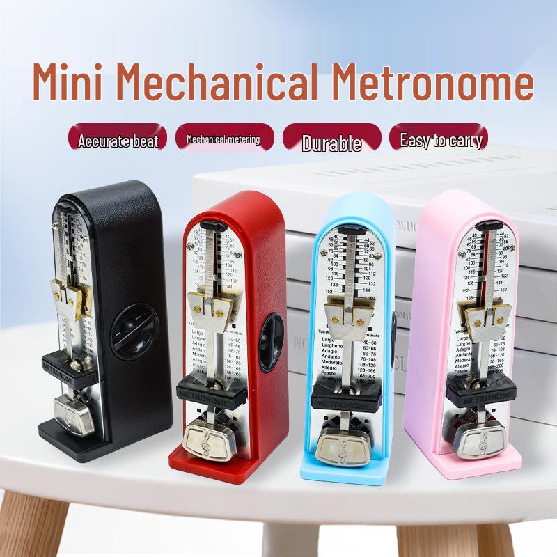 Mini Metrónomo Mecánico Portátil Universal para Ritmo de Examen - Ideal para Piano, Guitarra y Violín
