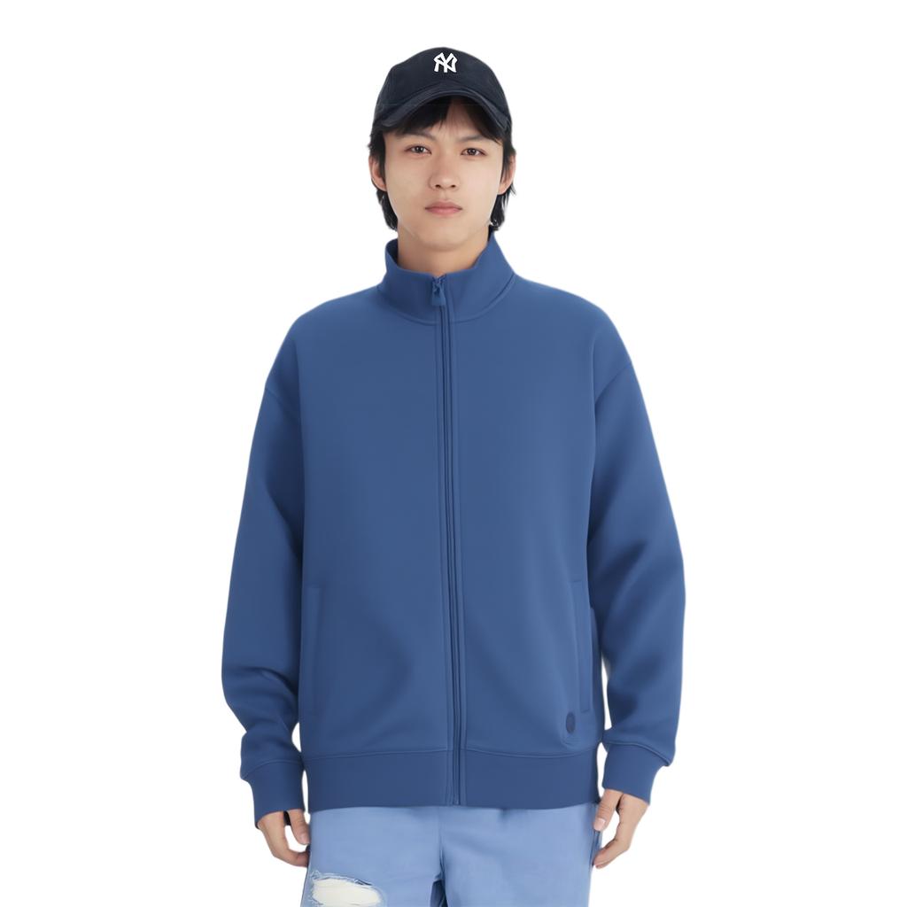 Li Ning China Color Series Ležérní Volná Jednobarevná Mikina Unisex mikina Indigo AWDU847-2