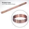 Men Bracelet Copper Geometric Bangle Wheat Chains Retro Fashion Hand Decor Decorations Boyfriend Jewelry Birthday Party