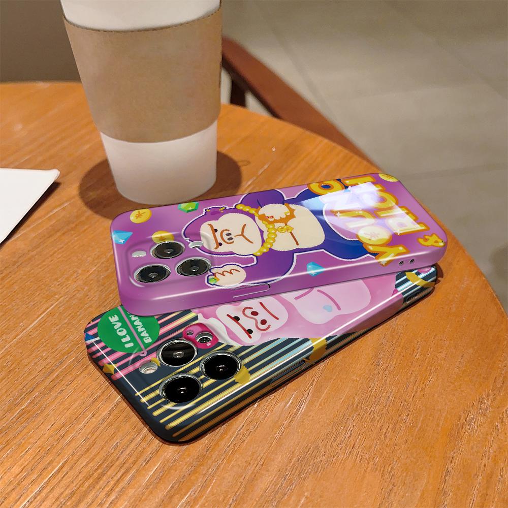 All-inclusive Film Handyhülle Cartoon Mode Design Hartschale Vollabdeckung Kameraschutzhülle für OPPO A60 A96 Reno12 Realme C53 C75