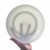 Sky Top Pure White Embossed Bone China Dinner Plates - Crystal Series