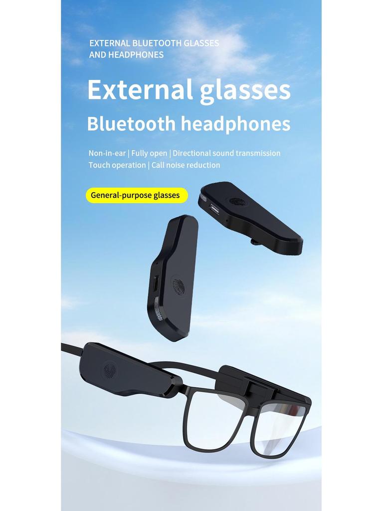 Clip-on Bluetooth Headset with Ultra-Long Battery and Touch Control