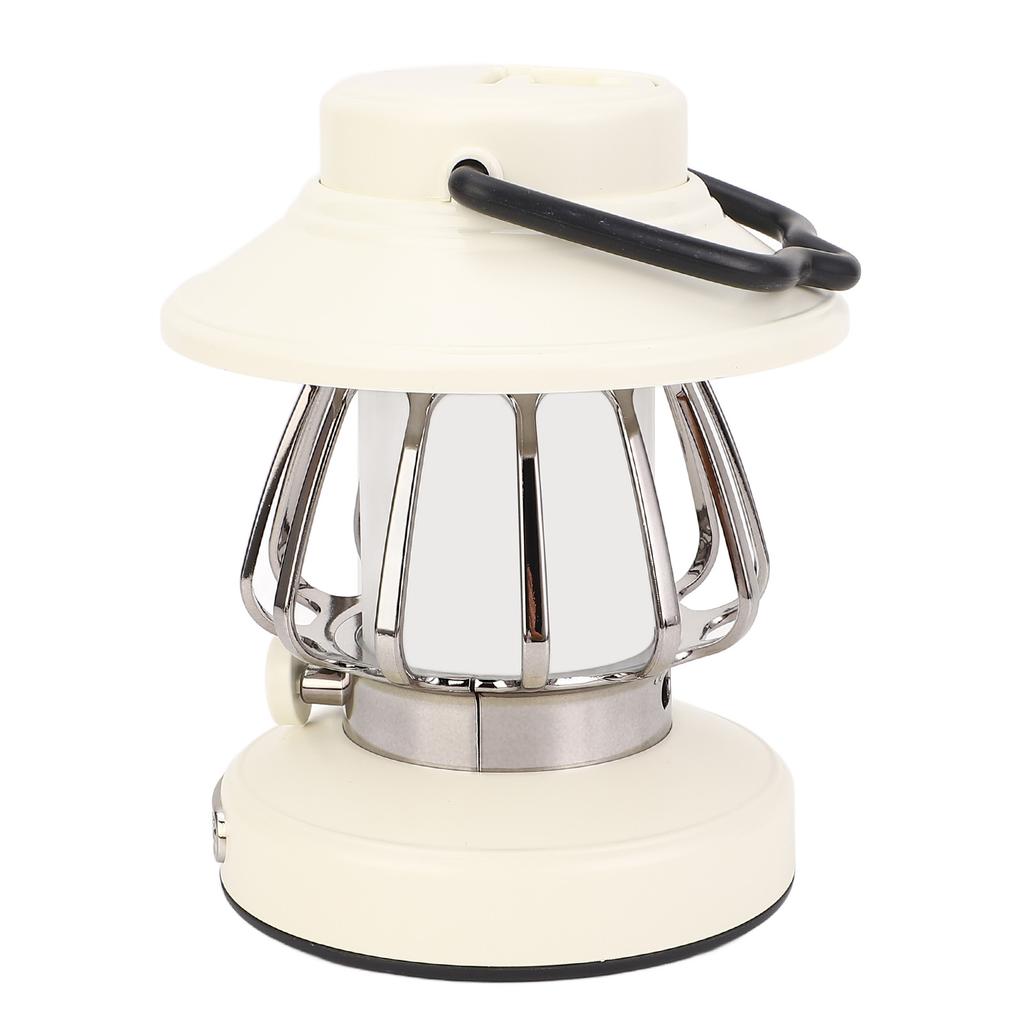 Weiße Schnecke Elektrische Campinglaterne Tragbar Wiederaufladbar 3 Lichtfarben Outdoor-Camping